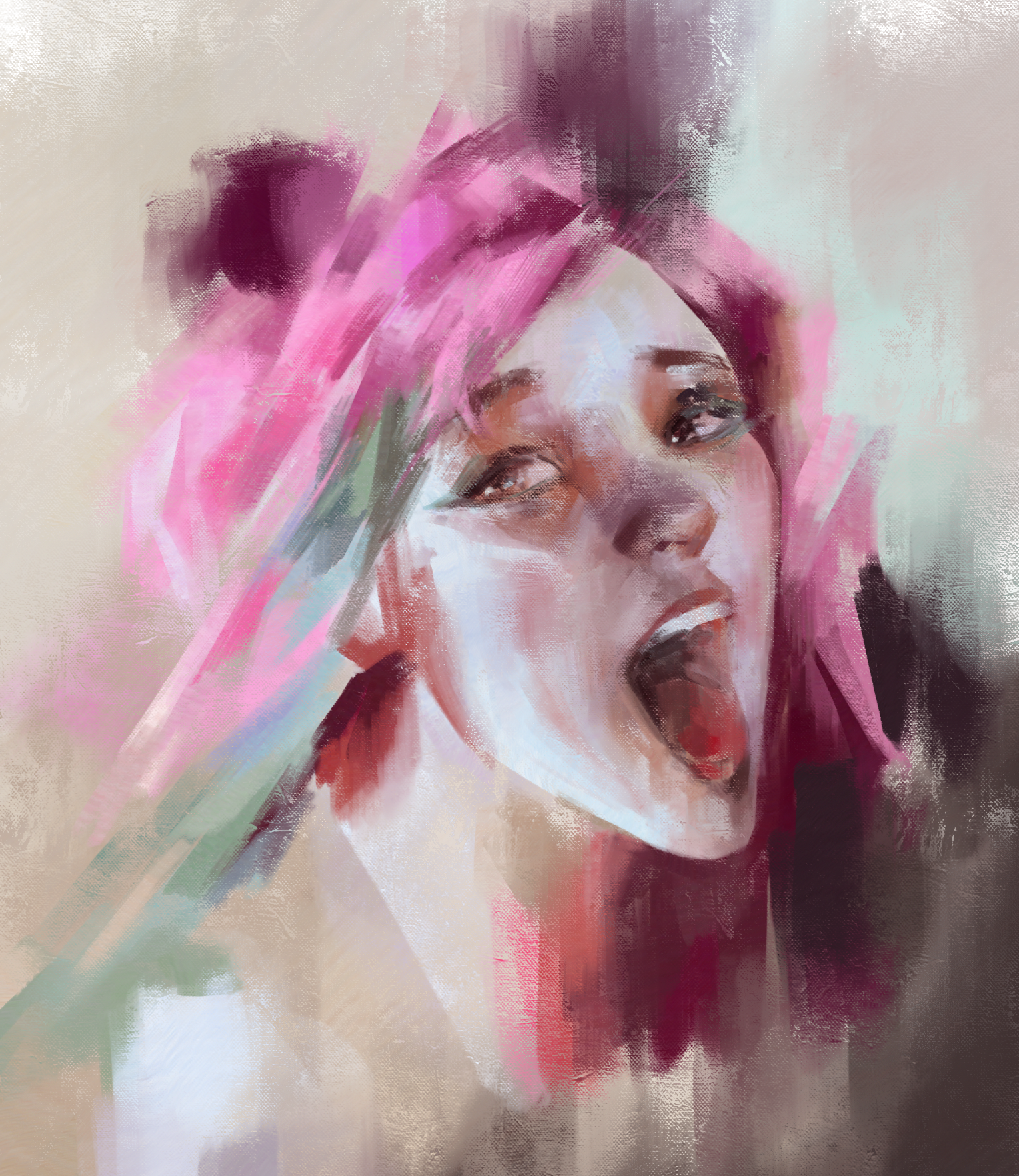 Brush test with watercolor